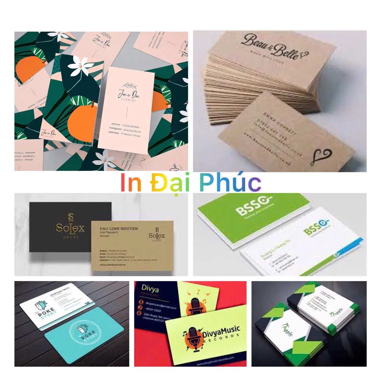 Mẫu thiêt kế name card hai mặt