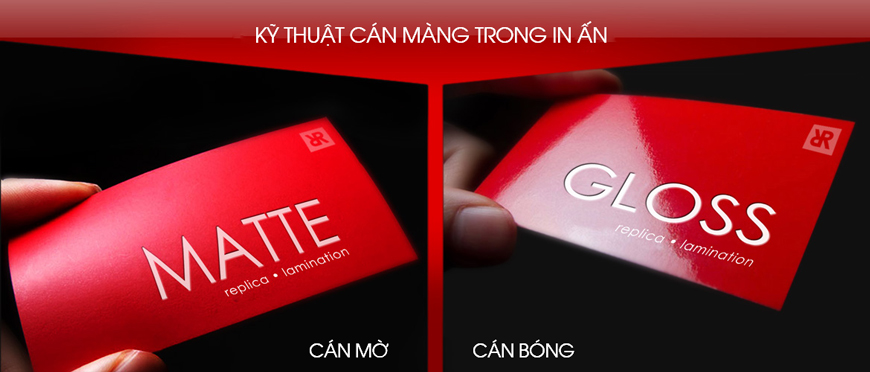 Cách phân biệt cán bóng và cán mờ trong ngành in