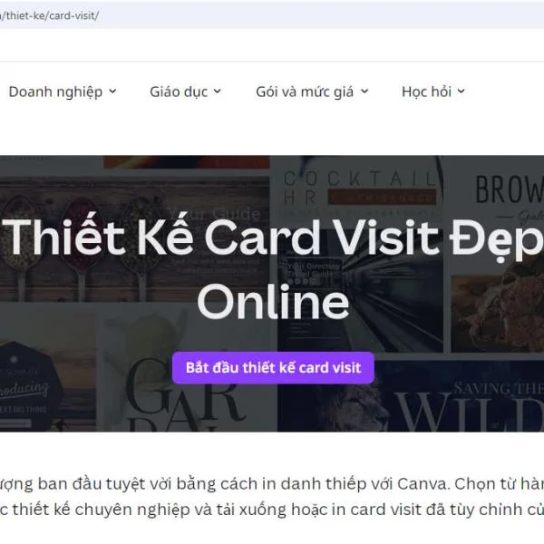 8 Công cụ, website tạo danh thiếp online miễn phí