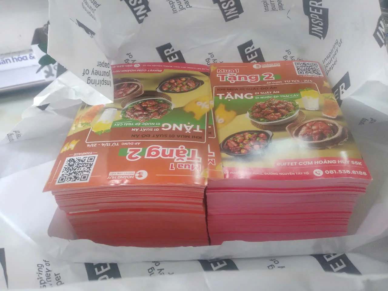 tờ rơi quảng cáo số lượng lớn